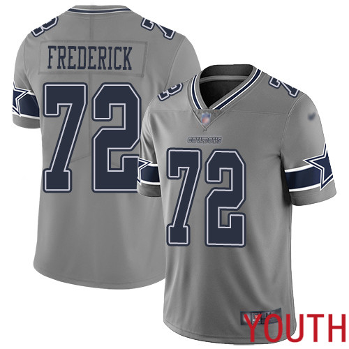 Youth Dallas Cowboys Limited Gray Travis Frederick #72 Inverted Legend NFL Jersey->women nfl jersey->Women Jersey